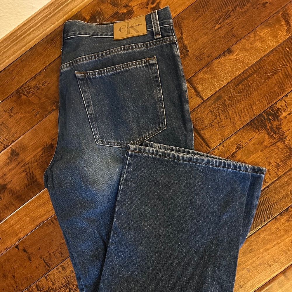 Calvin Klein Bootcut Blue Jeans.  Size 14.